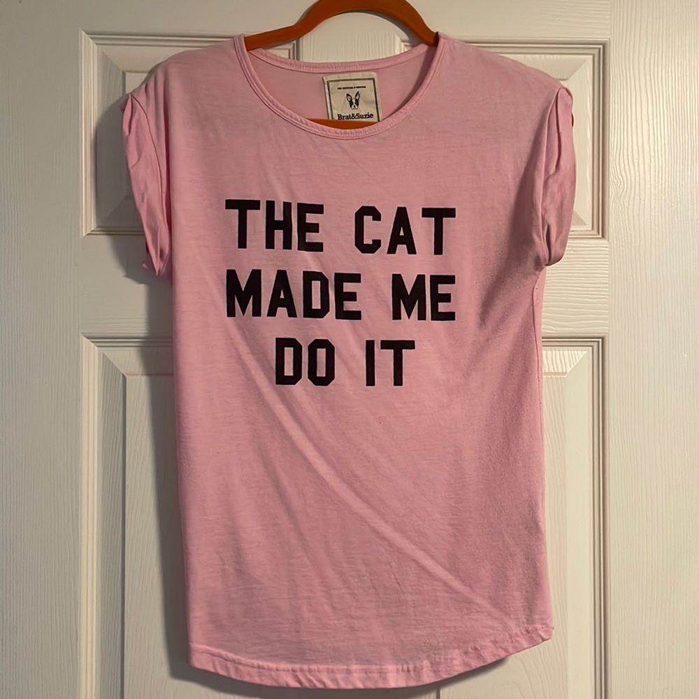 THE CAT MADE ME DO IT tee